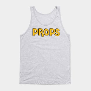 Film Crew On Set - Props - Gold Text - Front Tank Top